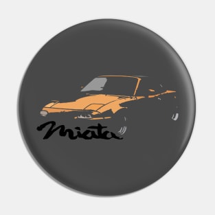 Miata MX5 I NA Yellow Cutout Pin