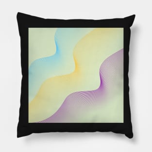 rainbow,the countless lines,green,Exquisite curved shape Pillow