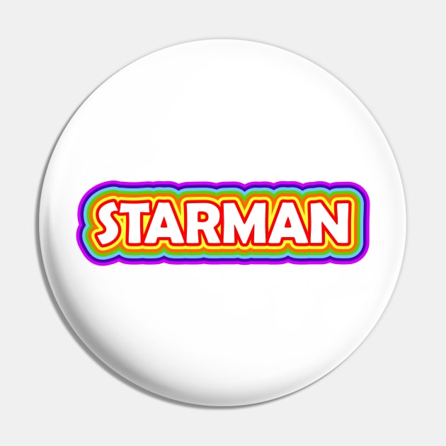 Starman Rainbow Pin by Jokertoons