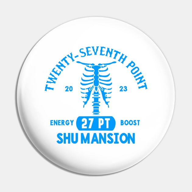 Twenty-Seventh Point Anatomy v2 Blue Pin by SherringenergyTeez