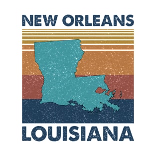 New Orleans Louisiana Retro Vintage Clothing Men Women Custom T-Shirts Unique Graphic T-Shirt