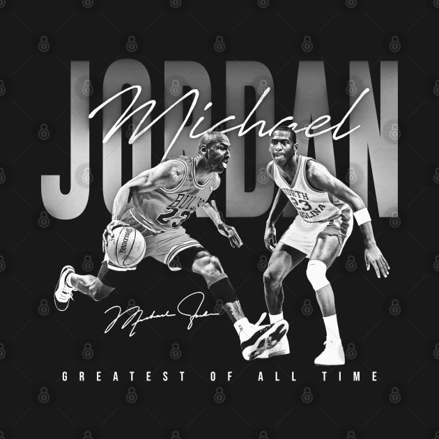 WHITE Michael Jordan The Goat ALL TIME copy
