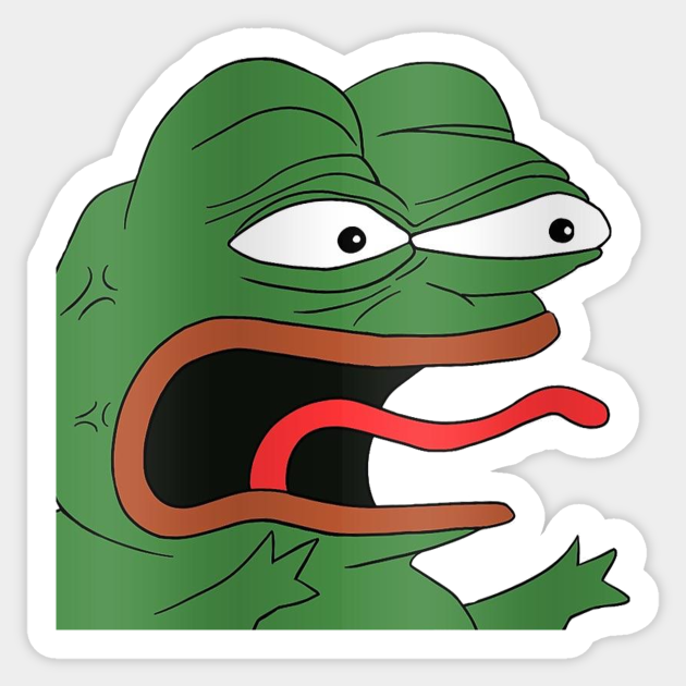 Normies REEEEEEEE! - Pepe - Sticker | TeePublic