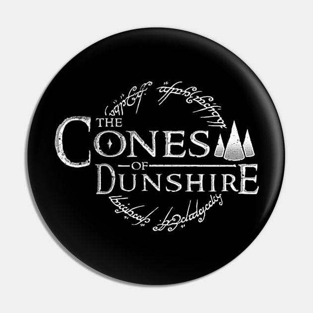 The Cones of Dunshire Game Black tee Pin by truefriend