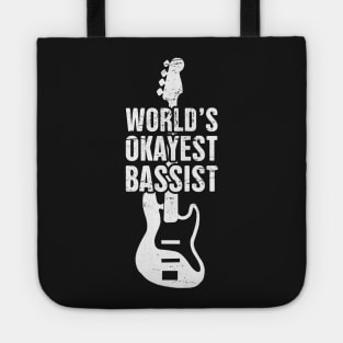 Funny Distressed Bass Guitar Player Design Tote