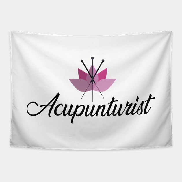 Acupuncturist Tapestry by KC Happy Shop