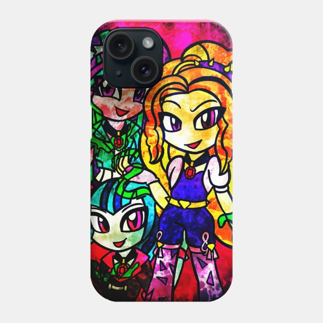 Rainbow Rocks | The Dazzlings Phone Case by ScribbleSketchScoo