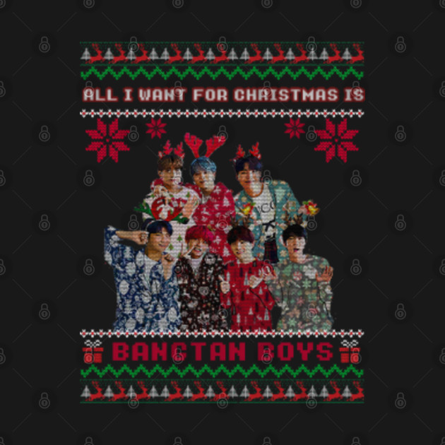 Army BTS Christmas - Ugly sweater Christmas funny Tee - Army Bts - T-Shirt