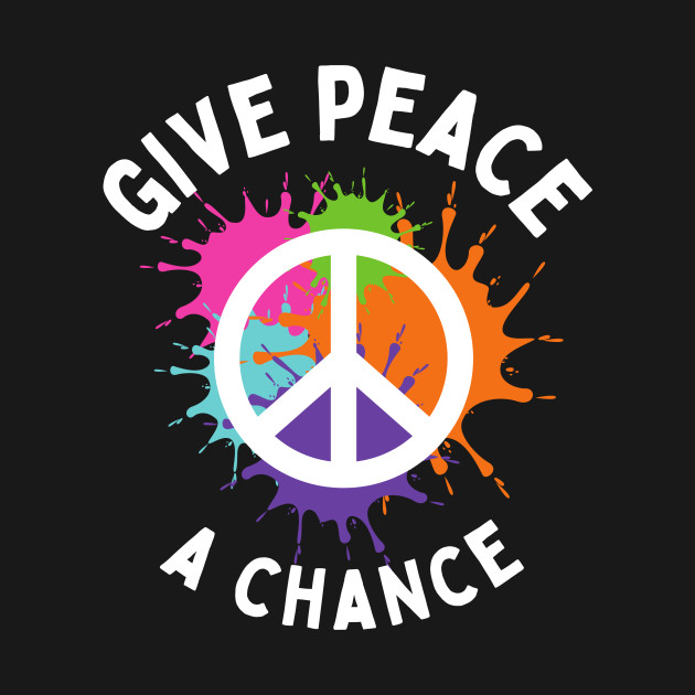 Give Peace A Chance John Lennon Palestine BLM War Gaza Under Attack Jerusalem Palestina Palestinian Lives Matter Save Palestine Arab Save Gaza Zionist Zionism - Palestine Freedom - T-Shirt