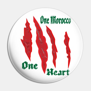 Marocain Proud One Heart One Morocco Pin