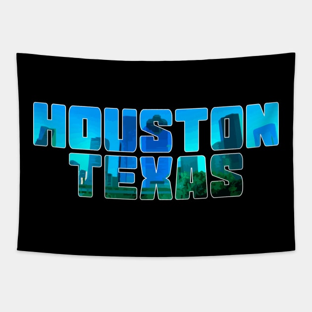 Houston Texas Tapestry by Muzehack