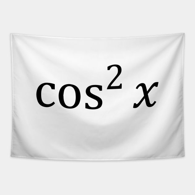 Math Couple Cosine Squared (Black) Tapestry by inotyler