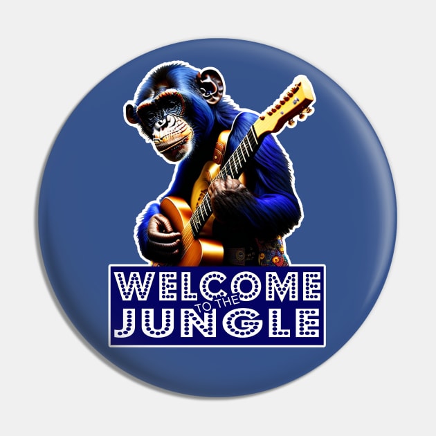 OG GUITARIST CHIMP - Welcome To The Jungle Pin by OG Ballers