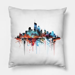 City Skylines Urbain World Fun Life Abstract Pillow