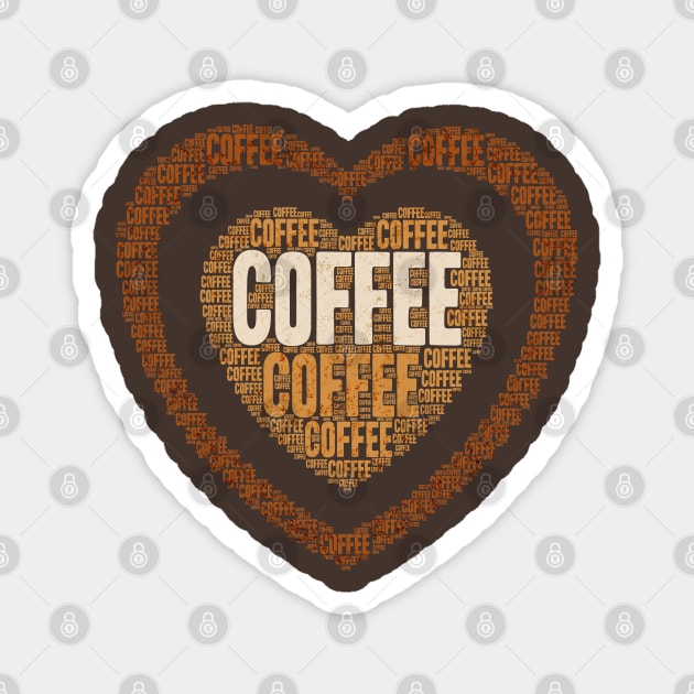 I Heart Coffee Magnet by Luxinda