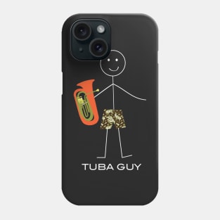 Funny Mens Tuba Guy Phone Case