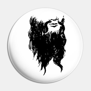 Long Forked Beard Pin