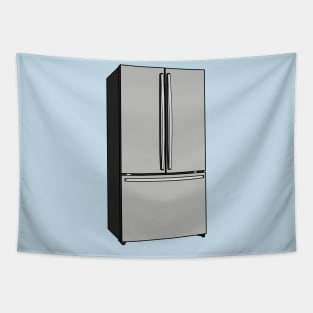 French door refrigerator cartoon illustration Tapestry