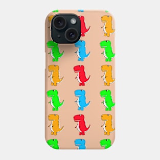 Cute Dino Drawing Pattern Phone Case