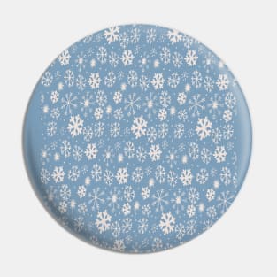 Snowflake Snowstorm Falling White Snowflakes Pin