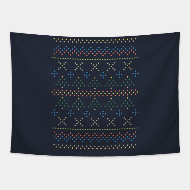 Geometric Christmas Tapestry by NeonSunset