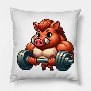 Cute Muscular Boar Pillow