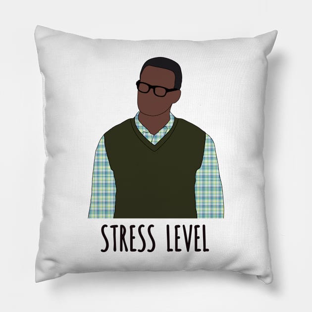 stress level chidi Pillow by aluap1006