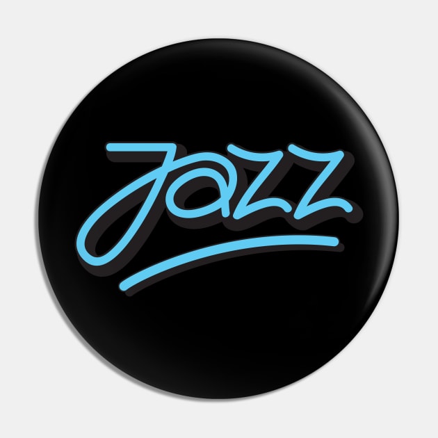 Jazz Logotype Signature Style Pin by jazzworldquest