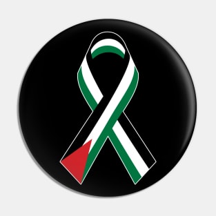 Palestinian Flag Ribbon Solidarity with Palestine Freedom Pin
