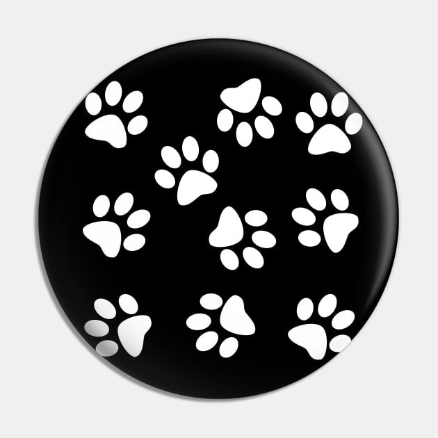 Cute Little Paws - Pattern Design 3 Pin by art-by-shadab