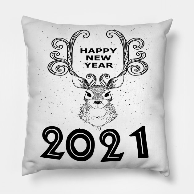 Happy new year 2021 Pillow by summerDesigns