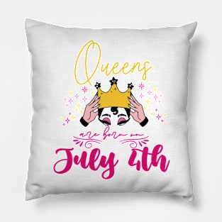 Queens Are Born On July 7th Pillow