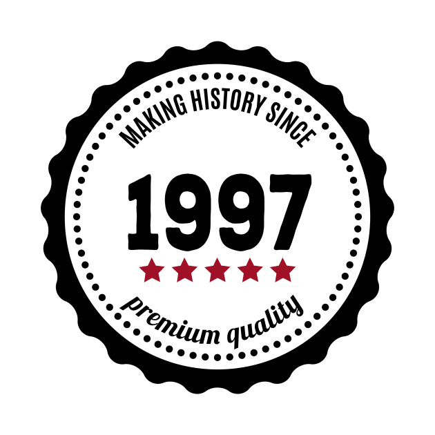 Making history since 1997 badge by JJFarquitectos