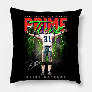 Deion Sanders - San Francisco 49ers Original Aesthetic Tribute 〶 Pillow