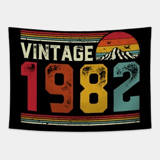 Vintage 1982 Birthday Gift Retro Style Tapestry