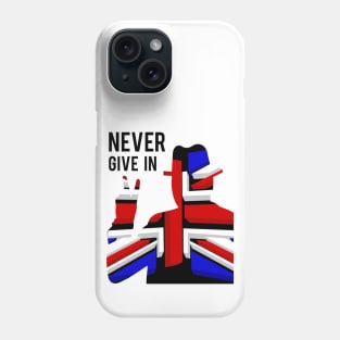 Churchill Never Give In 2 Phone Case