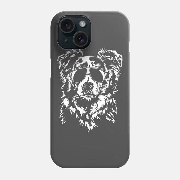 Funny Border Collie with sunglasses Phone Case by wilsigns