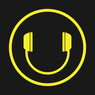 DJ HEADPHONES SMILEY FACE T-Shirt