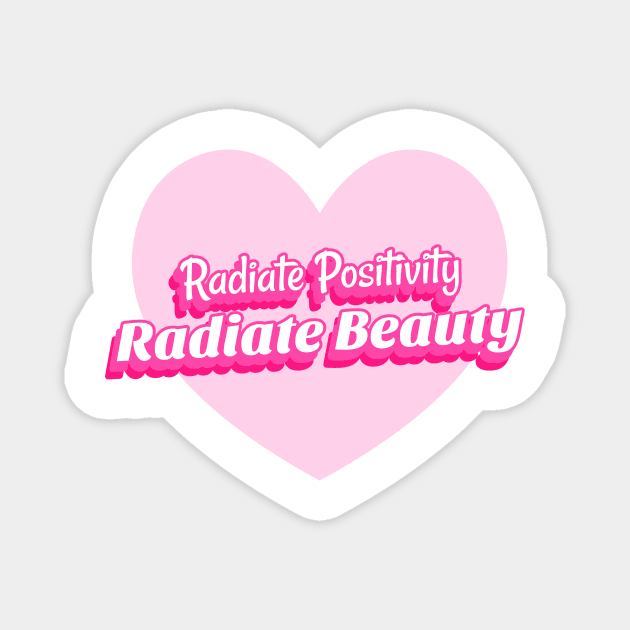 Beauty bloggers radiate beauty positivity Magnet by Hermit-Appeal