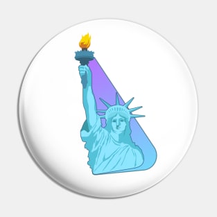 Statue of Liberty (Pink Shadow) Pin