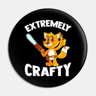 Extremely Crafty Cute Fox Woodworker For DIY and Creative Pin