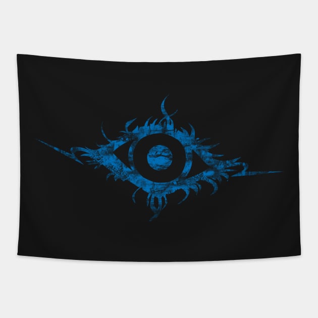 Art is in the EYE of the beholder (blue) Tapestry by ReaRyuugu