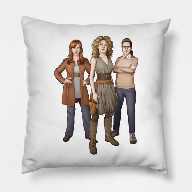 Children of Time - Four Pillow by eclecticmuse