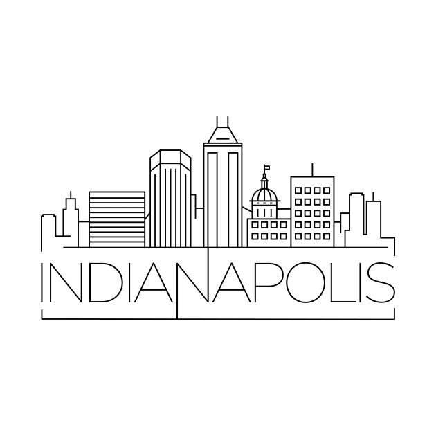 Indianapolis Minimal Skyline by kursatunsal