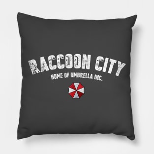 Raccoon City - Home of Umbrella Inc. Pillow