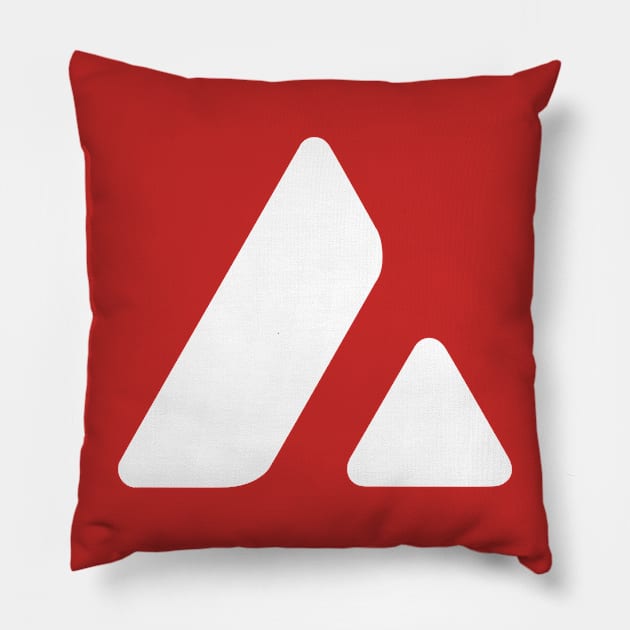 Avax Design Logo Pillow by RetroandMangaarts