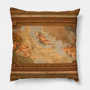 Photo of New York Public Library Ceiling Mural Pillow