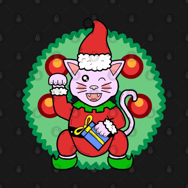 Lucky Cat-Xmas by FancyKat