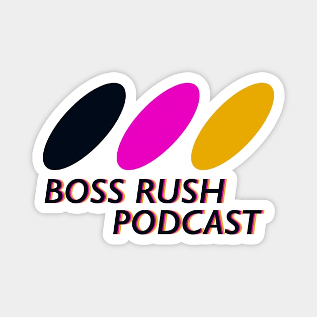 The Boss Rush Podcast Retro Logo - SGG Magnet by Boss Rush Media | Boss Rush Network