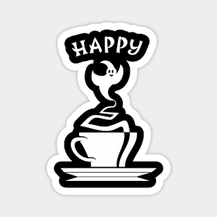 happy Halloween coffee gift Magnet